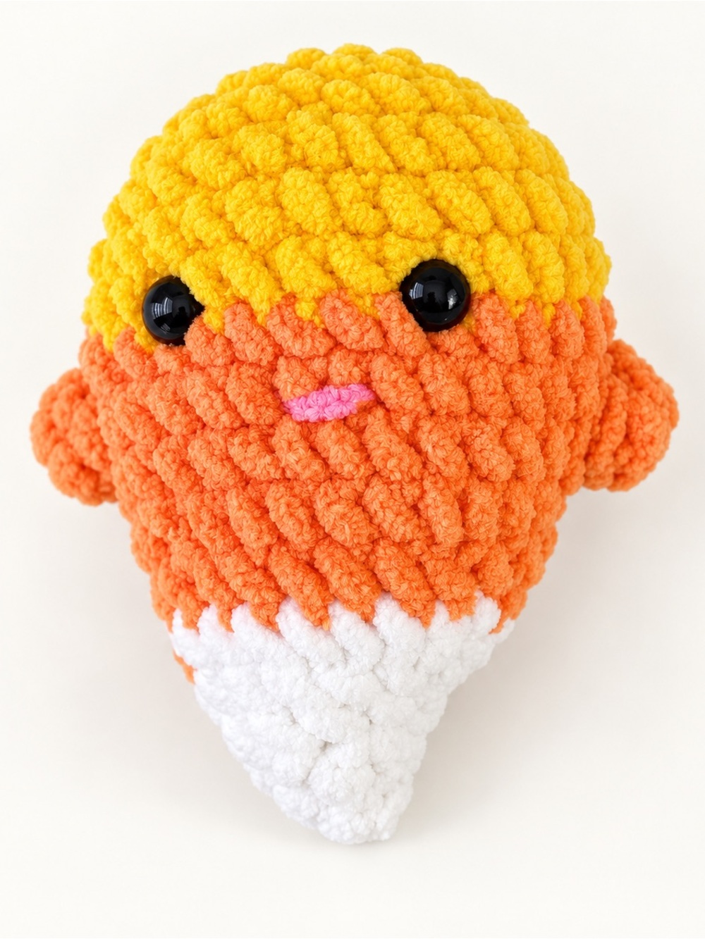 Handmade Crochet Candy Corn Plush Amigurumi Fall Decor